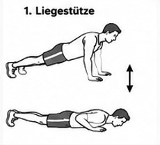 Kraft Übung 1: Liegestütze