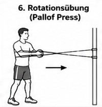 Kraft Übung 6: Rotationsübung (Pallof Press)